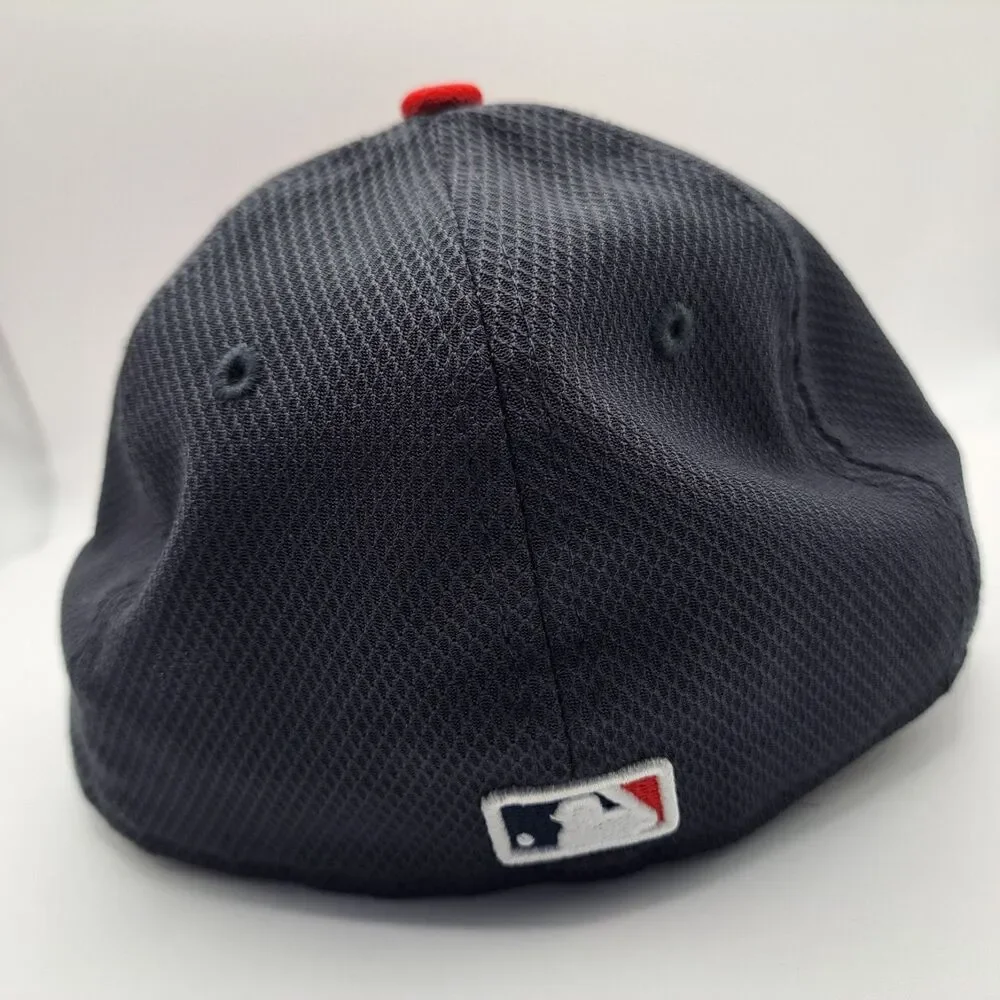 Boston Red Sox Hat Mens Navy Red 6 5/8 Fitted 59Fifty Cap New Era MLB Baseball